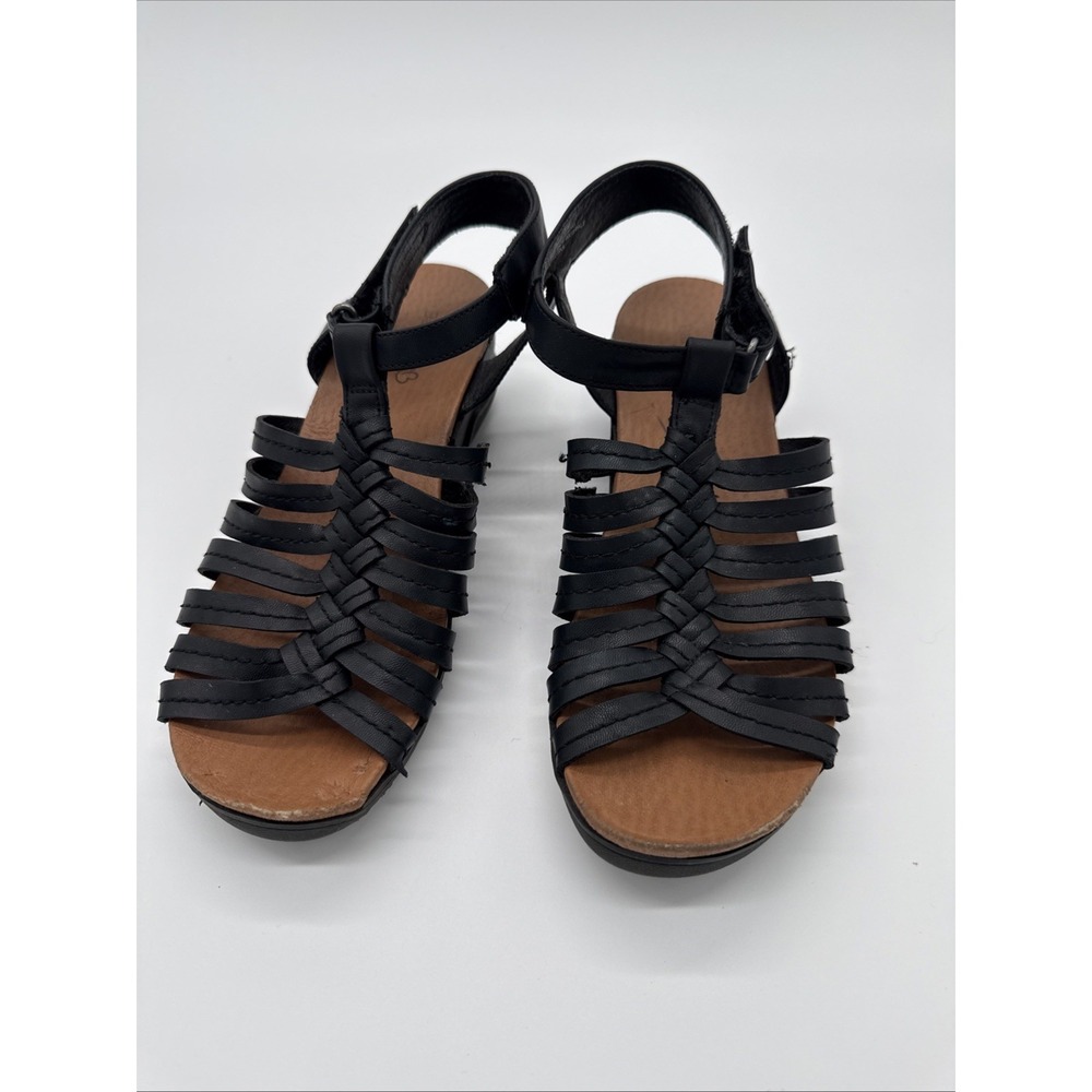 Baretraps Women's Cantrell Black Wedge‎ Sandals Size 8 M